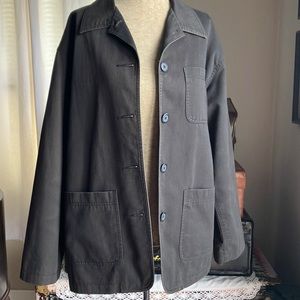 Black casual Liz Claiborne Jacket. size M Loose casual overall look.